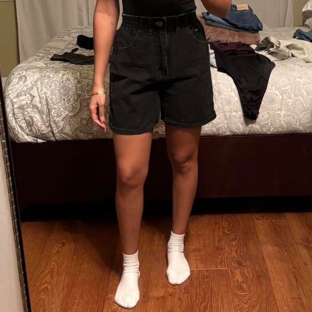 Lee high-waisted denim shorts